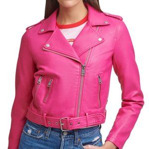 XL women's Levis faux leather motorcycle jacket Bran New item